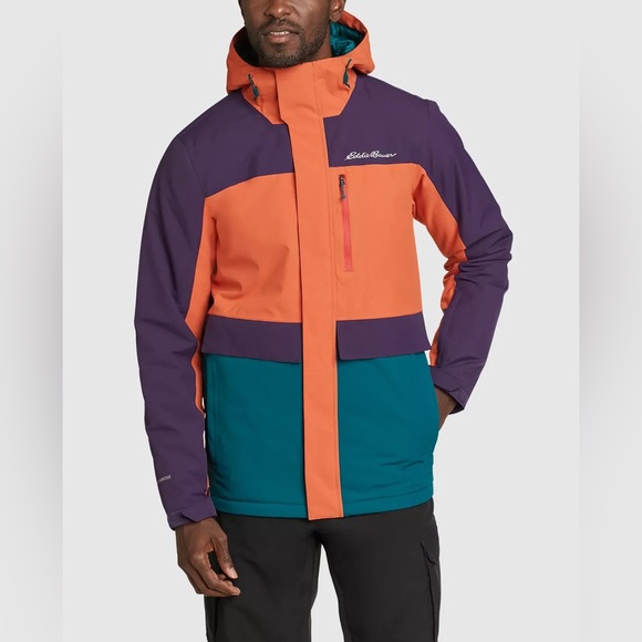 Eddie Bauer Men’s Funski Hooded Insulated Jacket - Size XL - Picture 2 of 16